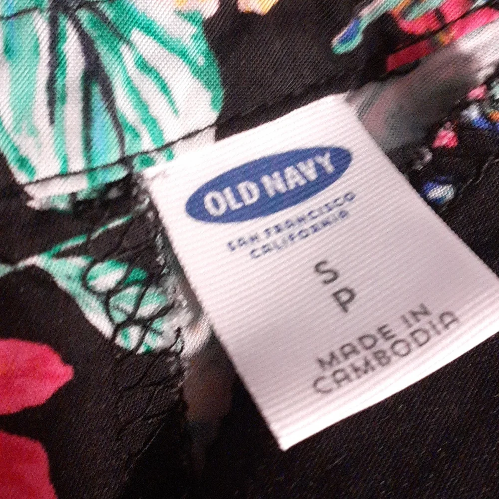 Old Navy Patterned Floral Tropicsl Sleeveless Dress,Small - Picture 2 of 4